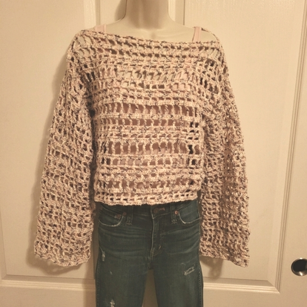 Summer sweater S/M hand made
